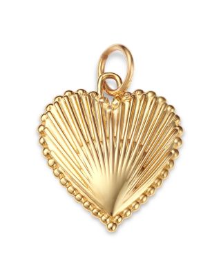 Bloomingdale's Fine Collection - 14K Yellow Gold Fluted Heart Charm Pendant