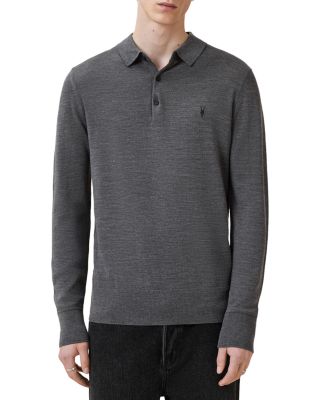 Mode Regular Fit Merino Wool Long Sleeve Polo Sweater