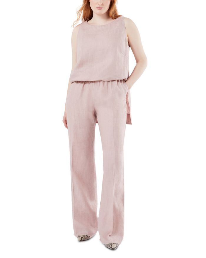 Uscita Linen Straight Leg Pants