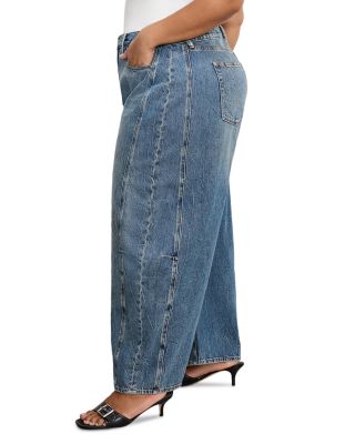 Good Extreme High Rise Barrel Jeans in Indigo966