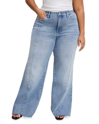 Good Waist Palazzo High Rise Wide Leg Jeans in Indigo 957