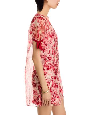 Floral Ribbons Junette Silk Dress