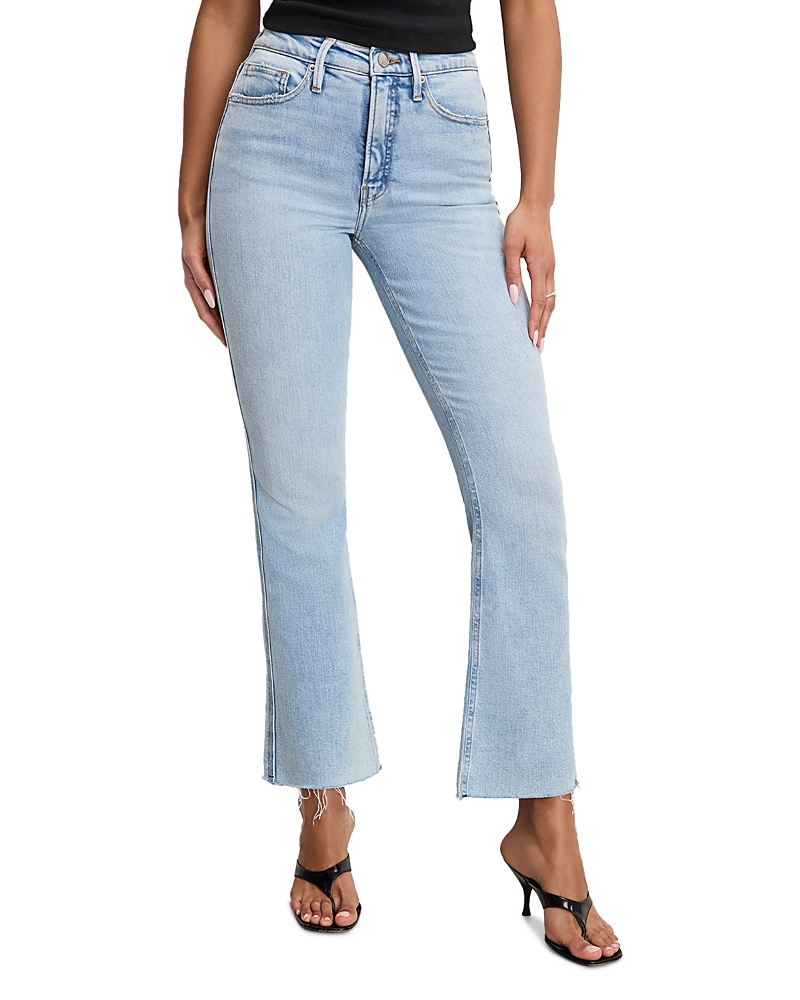 GOOD AMERICAN GOOD STANDARD KICK FLARE JEANS IN INDIGO954