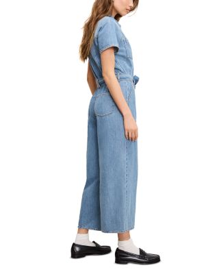 Fit For Success Lite Denim Cropped Jumpsuit