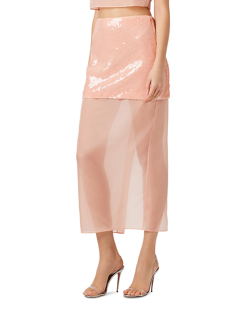 Toccin Aurora Organza Midi Skirt