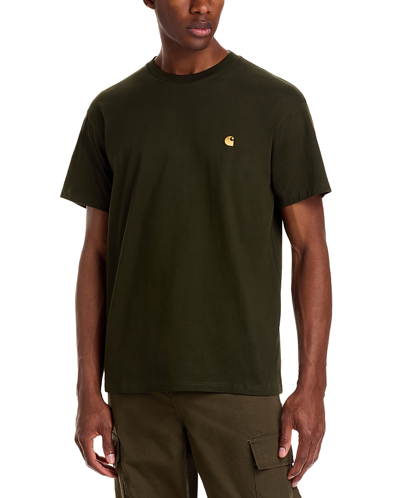 Carhartt Chase Short Sleeve Logo Tee In Green