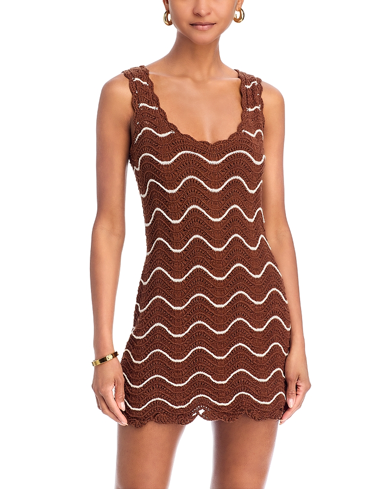 Cara Cara Orel Wave Crochet Mini Dress