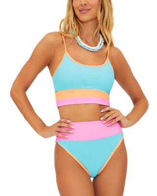 Emmy Color Blocked High Waisted Bottom