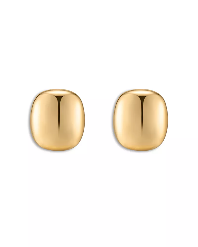 Ettika Minimal Curved Square Stud Earrings