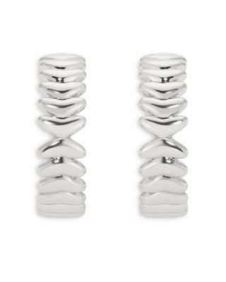 Metal Moderna Medium Half Hoop Earrings