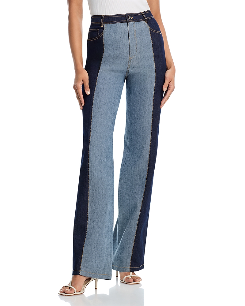 Cinq a Sept Contrast Francine Jeans in Indigo
