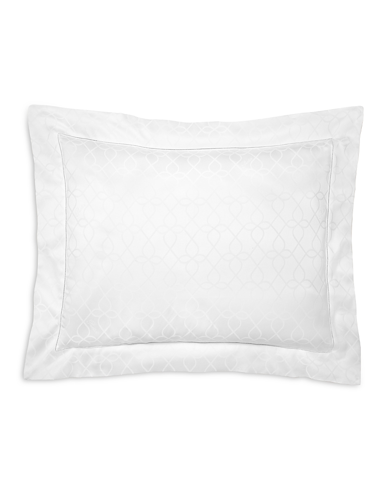 Pratesi Cotton Romanica King Sham Pillowcase In White