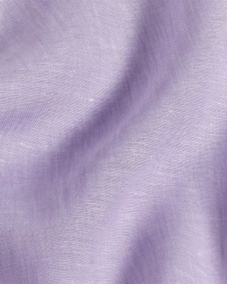 Trim Fit Linen Solid Dress Shirt