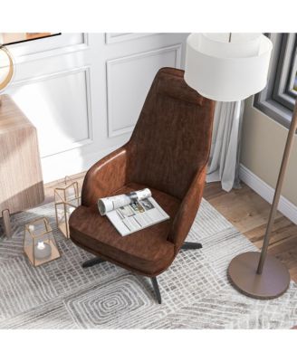 Kava Faux Leather Accent Chair