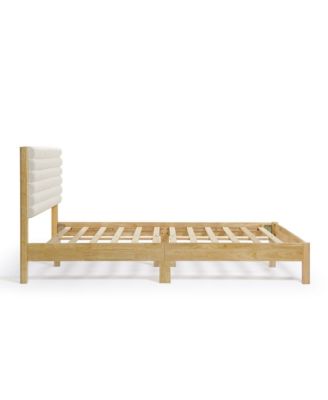 Adin Boucle Platform Bed, Queen