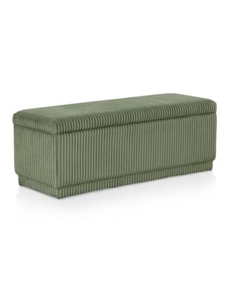 Lyla Chenille Rectangle Storage Bench