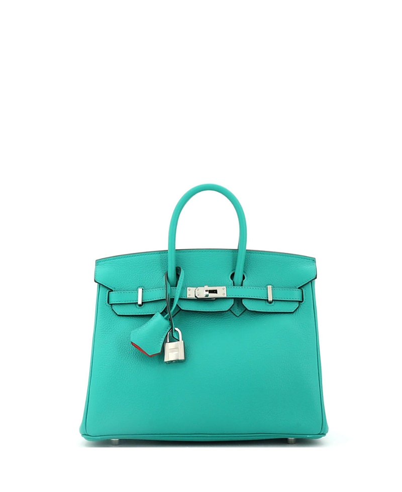Pre-owned Pre-owned Hermes Hermes Birkin 25 Handbag Verso Novillo With Palladium Hardware