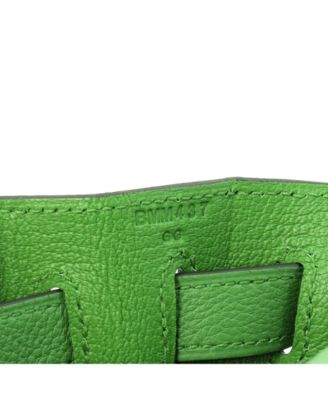 Kelly 28 Handbag Green Togo with Gold Hardware