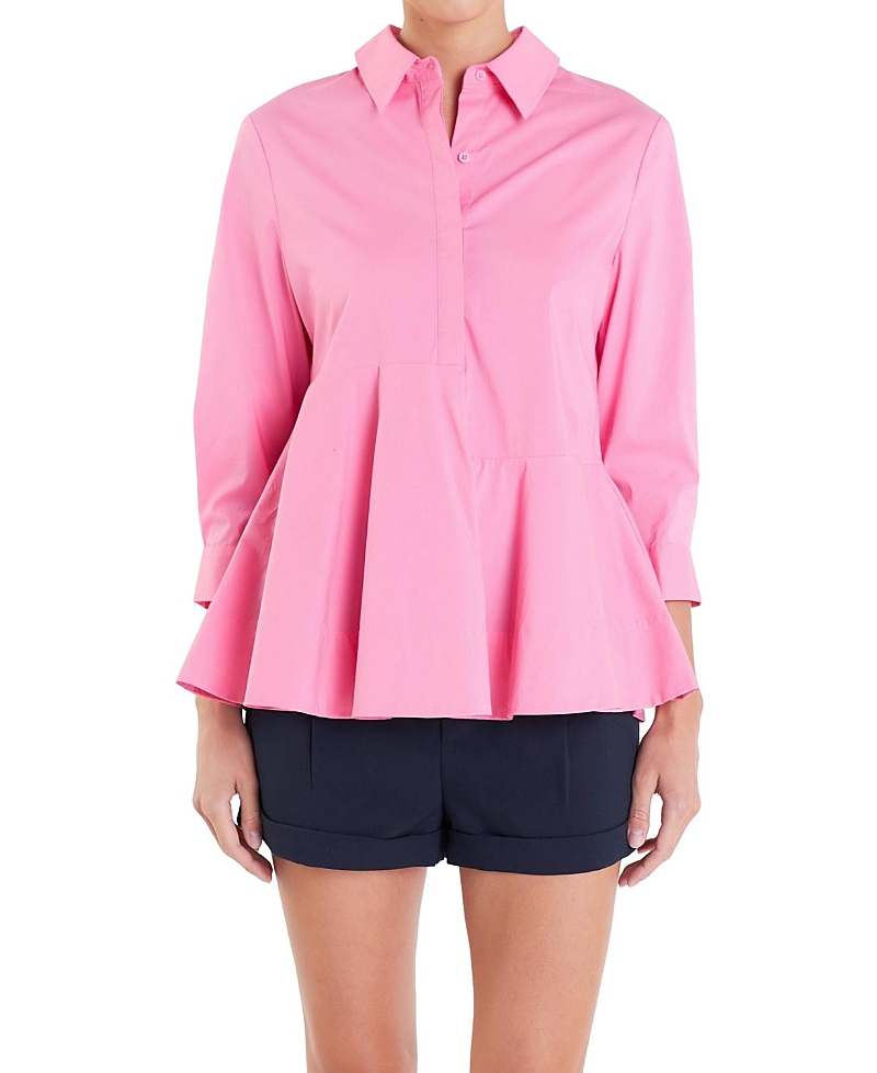 English Factory Peplum Shirt