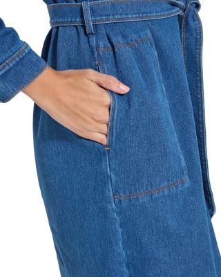 Denim Schiffer Belted Shirtdress