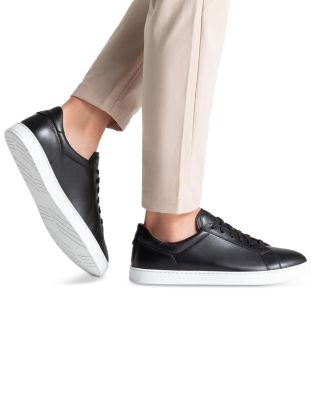 Men's Lace Up Leather Sneakers