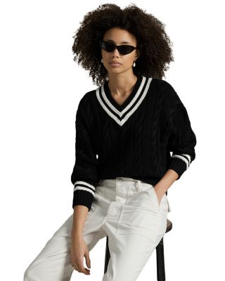 Ralph Lauren - Aran Knit Cotton Cricket Sweater