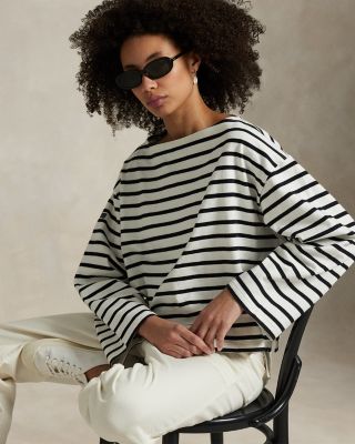 Striped Boatneck Mariner Tee