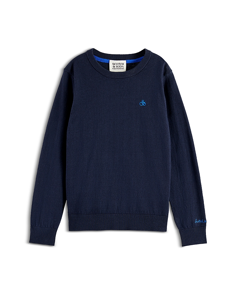 Scotch & Soda Boys' Core Logo Regular Fit Sweatshirt - Little Kid, Big Kid