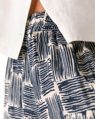 Petites Hatch Squares Cropped Pants