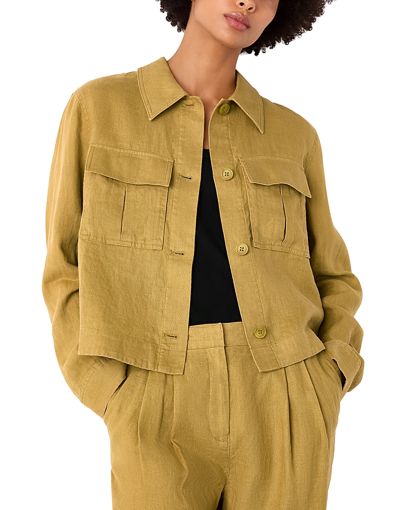 Whistles Abby Linen Casual Jacket