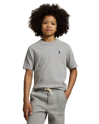 Ralph Lauren Boys' Cotton Embroidered Pony Tee - Little Kid, Big Kid