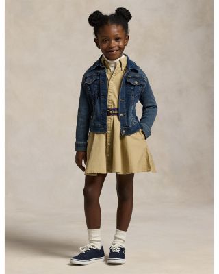 Ralph Lauren - Girls' Denim Trucker Jacket - Little Kid, Big Kid