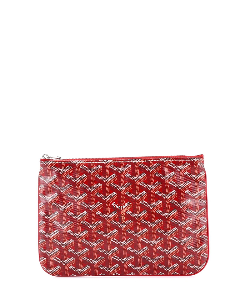 Pre-owned Pre-owned Goyard Goyard Pm Senat Zip Pouch Coated Canvas