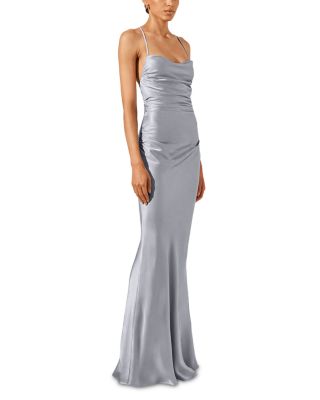 La Lune Lace Up Back Maxi Dress