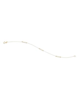 Moon & Meadow - 14K Yellow Gold Swarovski Imitation Pearl Station Bracelet
