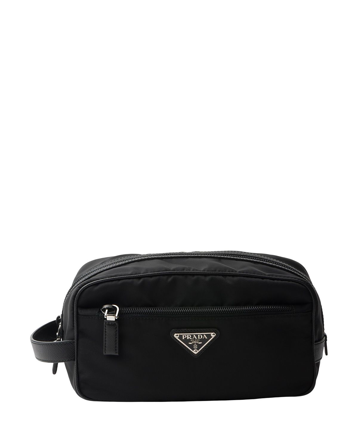 Prada Re-Nylon and Saffiano Leather Travel Pouch