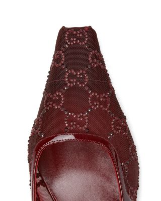 Women's GG Pointed Toe Slingback Pumps