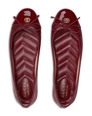 Women's New Marmont GG Leather Ballet Flats