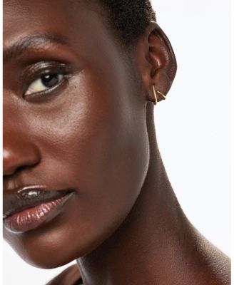 Solid Gold Aurora Huggie Studs