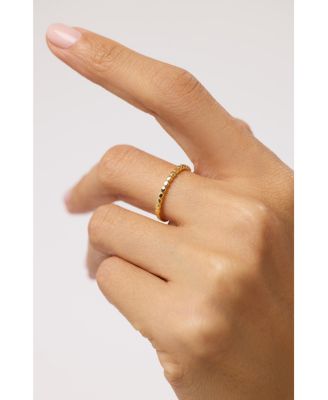 Solid Gold Circles Ring