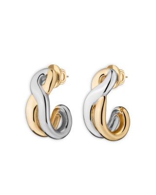 DEMARSON - Odell Twist Half Hoop Earrings