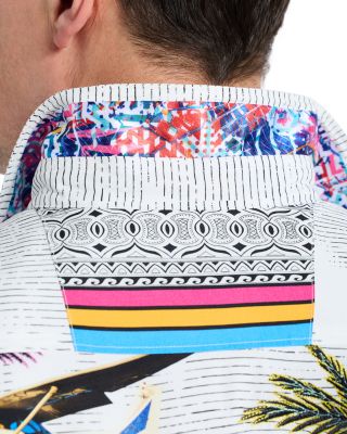 Palm Woven Long Sleeve Shirt