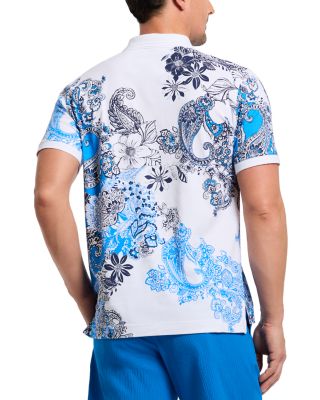 Orzell Floral & Paisley Knit Polo