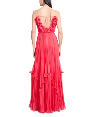 Shirring Ruffle Gown