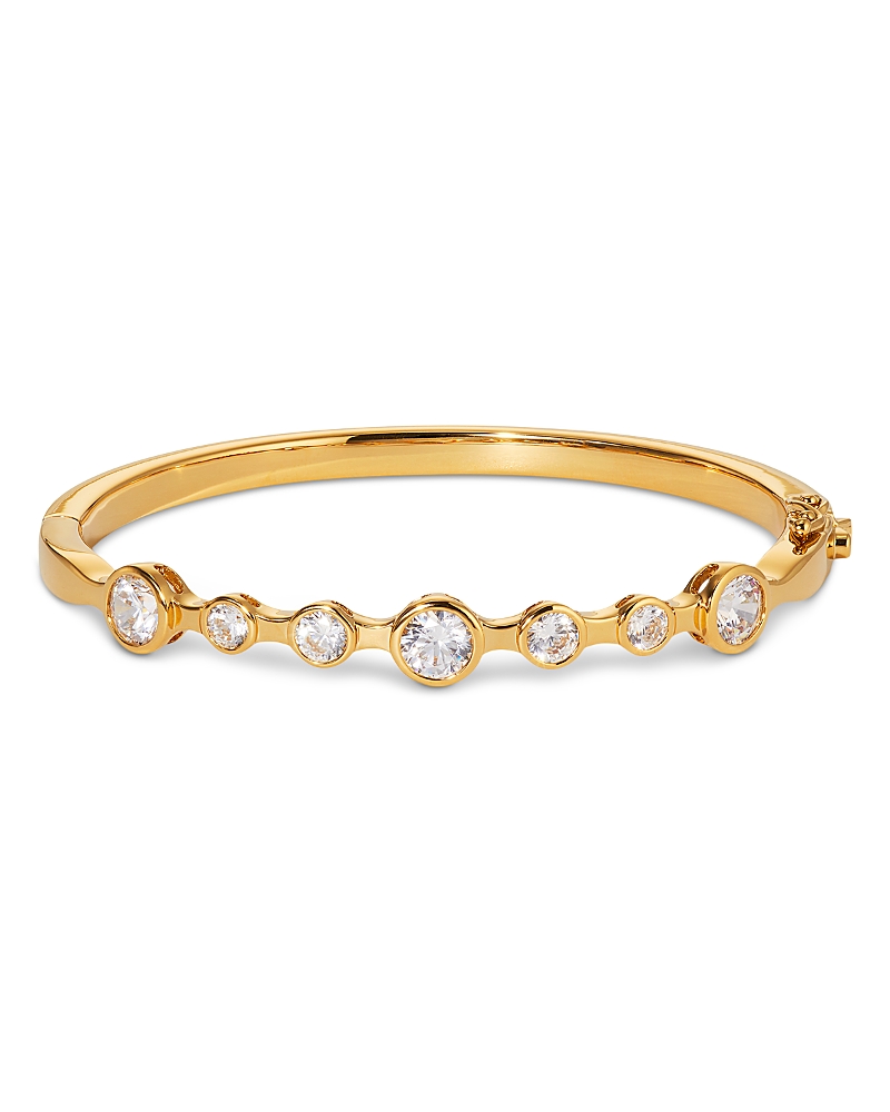 Nadri Bklyn Cubic Zirconia Stone Bangle Bracelet In Gold