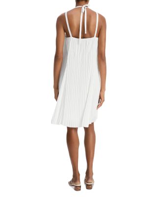 Pleated A Line Pintucked Dress