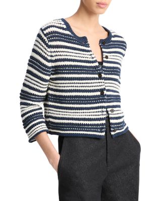 Textured Stripe Cardigan