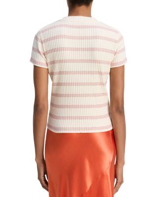 Striped Short Sleeve Crewneck Tee