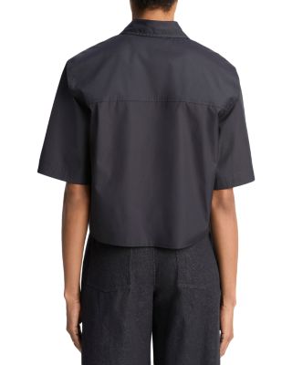 Cropped Poplin Shirt