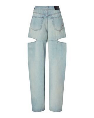 Lauryn Loose Cutout Jeans in Light Wash